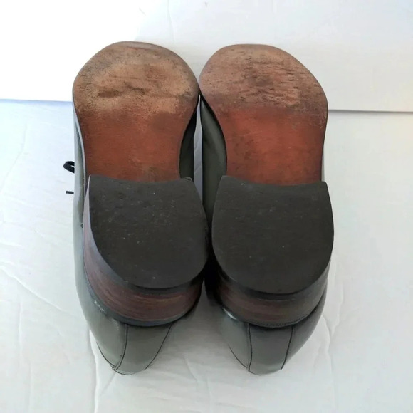 Vintage 1970s Oxford Leather Grey Men Shoes Lace Up Gray Size 8.5 D - Picture 7 of 7
